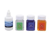 PH Calibration Solutions Kit, 50ML Each PH 7.00 4.00 10.01 with 30ML PH Protective Liquid - Accurate and Stable Calibration, Compatible with pH Meters, Ideal for Lab and