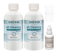 pH Cleaning Solution 250ml*2 and pH Electrode Storage Solution 30ml* 1 Conductivity Probe cleanning, Electrode Cleaner Suitable for All Kinds pH Meter, EC Meter, TDS Meter, Salt Meter