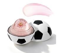 pH Colour Changing Lip Balm, Soccer Ball Lip Gloss with Flower Jelly Core, Hydrating Lip Tint for Dry Chapped Lips, Moisturising Makeup Gift for Sports Fans, Pink Shade (#2)