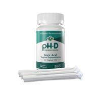 pH-D Female Health Support, Boric Acid Starter Pack, Boric Acid Vaginal Suppositories, 12 Count and 3 Vaginal Suppository Applicators