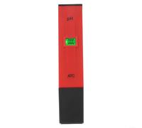pH Meter, 0.0-14.0 Range Digital Tester with 0.1 Resolution, Temperature Compensation and Backlit Display for Accurate Water Quality Monitoring in Aquariums, Pools, Hydroponics and Labs(Red)