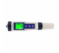 PH Meter, 5-in-1 PH TDS EC Salinity Temperature Water Quality Tester LCD Green Backlight Digital Water Tester Meter for Hydroponics Reef Marine Tank Saltwater Pool