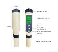 PH Meter 5 in 1 Water Quality Tester with LCD Display - Measures pH, Salinity, Conductivity & - Auto Calibration, Backlit Screen for Po