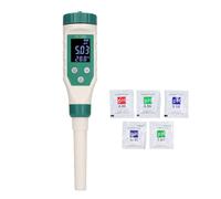 PH Meter BT LCD Display Accurate Measurement Portable PH Probe for Soil Fruit Water Professional Laboratory Level Tester for Growers ABS Material