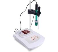 pH Meter, Desktop Laboratory Device with LCD Display, 2 Points Auto Calibration, 0.00-14.00 pH Measurement Range for Environmental and Laboratory Use