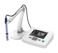 pH Meter Laboratory Benchtop Water Quality Tester, PH/ORP/Temp, 0.01pH Accuracy, 1-3 Points Auto Calibration, Temperature Compensation, 200 Data Storage for Research