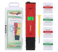 PH Meter Tester, Preciva 0.01 Resolution Digital Automatic Water PH Meters Hydroponics Pen with LCD Screen Large Backlit for Kitchen, Aquarium,Pool, Laboratory with Calibration Powder