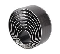 PH Padahall Leather Hole Punch Die Round, 8pcs Hole Hollow Punch 20 25 30 35 40 45 50 55mm High Carbon Steel Circle Cutter Tool Cutting Leather Hole Punch Set for Belts EVA Foam Fiber Board Clay Craft