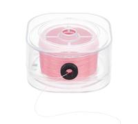 PH PandaHall 0.2mm Beading Thread, 200m Waxed Cotton Thread String for Seed Beads Sewing Thread Non-elastic Thread Cord with Organizing Case for Beading Jewellery Making Leather Crafting, Pink