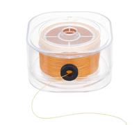 PH PandaHall 0.2mm Beading Thread, 200m Waxed Cotton Thread String for Seed Beads Sewing Thread Non-elastic Thread Cord with Organizing Case for Beading Jewellery Making Leather Crafting, Orange