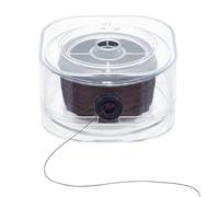 PH PandaHall 0.2mm Beading Thread, 200m Waxed Cotton Thread String for Seed Beads Sewing Thread Non-elastic Thread Cord with Organizing Case for Beading Jewellery Making Leather Crafting, Coffee