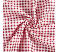 PH PandaHall 1.6x1m Checkered Cotton Fabrics Red White Tartan Fabric Gingham Fabric Plaid Pattern Sewing Fabrics for DIY Sewing Craft Clothing Curtain Tablecloth Quilting Patchwork Home Decor