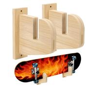 PH PandaHall 1 Set Skateboard Wall Mount, Bamboo Skateboard Display Rack Horizontal Skateboards Rack Versatile Hanger for Indoor Outdoor Home Garage Skate Shop Decoration Display Storage