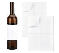 PH PandaHall 100pcs 2 Sizes Wine Bottle Labels Printable Blank Bottle Labels for Wine Bottles Adhesive Wine Stickers All Purpose Lables for DIY Wedding Cocktail Party 3.7x3.6/5.8x4.1 inch