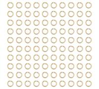 PH PandaHall 100pcs 24K Gold Jump Rings, 4mm Open Jump Rings Golden Brass Jewellery Connector Ring 22 Gauge Unsoldered O Ring for Earrings Bracelets Necklaces Chain Choker DIY Craft Making