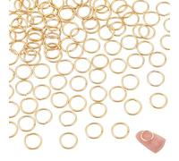 PH PandaHall 100pcs 24K Gold Plated Brass Jump Rings 10mm Linking Ring