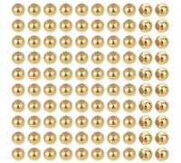 PH PandaHall 100pcs 2mm Sterling Silver Spacer Beads 18k Gold Plated Round Small Bead for Bracelet Necklace Earring Jewelry Making DIY Crafts Christmas Valentine's Day Decoration