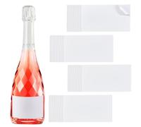 PH PandaHall 100pcs Blank Wine Labels for Bottles, 3.5x2 inch Wine Bottle Labels White Wine Label Stickers Printable Sticker Papers for Wine Wedding Engagement Anniversary Cocktail Party DIY Supplies