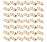 PH PandaHall 100pcs Boutonniere Pin Cap Gold Brass Pin Backs Corsage Pins Lapel Stick Pins End Cap Stopper with Silicone Inside for Hat Brooch Scarf Wedding Suit Tie DIY Jewellery Making, 10x4mm
