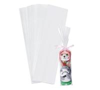 PH PandaHall 100pcs Clear Plastic Poly Bags 4" x 16" Flat Open Poster Bags Sleeves, Narrow Plastic Sleeves Waterproof Poster Storage Bag for Packaging Shipping Storage Jewellery Items