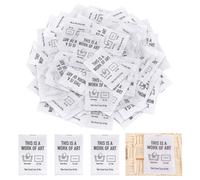 PH PandaHall 100pcs Crochet Tags This is a Work of Art Fun Labels Handmade Tags for Crochet Items Personal Item Label for Blanket Handmade Bags Costumes DIY Crafts 1.5x2.3 Inch