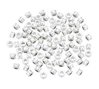 PH PandaHall 100pcs Metal Spacer Beads 8mm Antique Silver Barrel Spacers with 4mm Large Hole for DIY Crafts Bracelet Necklace Jewellery Braids Hair Halloween Christmas Decoration
