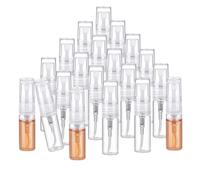 PH PandaHall 100pcs Mini Spray Bottles, 3ml Clear Glass Perfume Bottles Refillable Fine Mist Atomizer Portable Empty Sample Containers for Cleaning Travel Essential Oils Fragrances