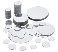 PH PandaHall 100pcs Round Mirror Tiles, 4 Sizes Self Adhesive Mirror 0.78 1 2 3 Inch Acrylic Craft Mirror Circles Mirror Small Mirror Pieces for Crafts Arts DIY Projects Framing Decoration