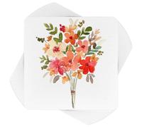 PH PandaHall 100pcs Square White Paper Tiles, 4.53x4.53in Artist Grade Paper Tiles Cotton Pulp Watercolor Paper Greeting Card Drawing Supplies for Calligrapher Watercolor Sketch Book Notebook