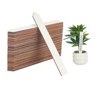 PH PandaHall 100PCS Wooden Plant Labels 15.2x2cm Garden Markers Pointed Plant Identify Tags Blank Wood Slice Outdoor Garden Label Stakes Sign for Flower Vegetables Seedling Pots Lawn, 2.5mm Thick