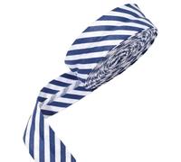 PH PandaHall 10m Double Fold Bias Tape 20mm Wide Blue White Stripe Binding Tape Cotton Sewing Tapes Striped Piping Bias Tapes for Quilting Seaming Hemming Crafts Garment Accessories