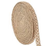 PH PandaHall 10m Upholstery Braid Trim, Hessian Ribbon Burlap Jute Ribbon Gimp Braid Trim Rustic Woven Jute Rope for Costume Hat Shoes Chair Funiture Decoration Wine Bottles, 18mm Wide