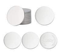 PH PandaHall 10pcs 304 Stainless Steel Discs 1.57inch Blank Metal Strike Plates, 3mm Thick Flat Round Metal Stamping Blank Tag for DIY Crafts Stamping Sanding Engraving