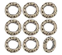 PH PandaHall 10pcs Large Hole Spacer Beads, 9x2mm Tibetan Style Brass Rondelle Beads Textured Linking Ring for Jewelry Making Bracelet Necklace DIY Craft, Antique Silver, Hole 5.3mm