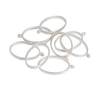 PH PandaHall 10pcs Oval Open Back Bezel Pendants, Silvery Jewelry Frame Charms Hollow Frame Pendants Resin Bezels Pendant for Jewelry Making Earrings Necklace Bracelet DIY Crafts, 39x23.8mm