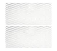 PH PandaHall 11.8x5.9 inch Perforated Metal Sheets 20GA Thick Aluminum Mesh Plate Punched Metal Mesh Round Hole Sheets for Door Ventilation Grill Security Grates Cover DIY Crafts, Hole: 1/5"