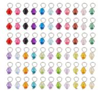 PH PandaHall 110pcs 22 Colors Crystal Bead Charms, 5mm Crystal Dangle Charms Pendants Acrylic Bicone Bead Charms Tiny Bead Dangles for DIY Earring Necklace Bracelet Keychain Jewellery Making