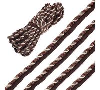 PH PandaHall 12.5m Twist Lip Cord Trim Sewing Cord Trim 17mm Wide Twist Cord Trim Ribbon Brown Upholstery Trim with Cord Rope for Pillow Curtain Sofa Home Decor DIY Handmade Crafts