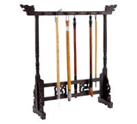 PH PandaHall 12-Pin Wood Calligrapghy Brush Holder Chinese Brushes Hanger Japanes Calligraphy Pen Stand Rack Carving Sumi Brush Stand Painting Brushes Rack for Writing Students Beginners Professional