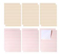PH PandaHall 12 Sheets 2 Colors Dollhouse Wallpapers 29.5x20.8cm Pink and Orange Stripe Wallpaper Sticker 1:12 Scale Rectangle Self Adhesive Floorboards Paper for Sand Table Building Decoration