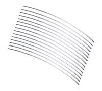 PH PandaHall 12pcs 925 Sterling Silver Plated Flat Wire, 4mm Bendable Flexible Craft Wire Rectangle Bezel Strip Jewellery Making Wires for Bangle Bracelet Rings, DIY Craft, Artistic Creations, 30cm