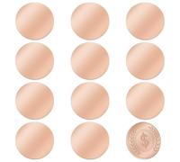 PH PandaHall 12pcs Blank Coins for Engraving Blank Challenge Coins Stainless Steel Custom Coin 32mm Coin Blanks Disc Metal Stamping Blanks for Father's Day Graduation Gift Crafts Jewellery Making