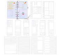 PH PandaHall 12pcs Flexible Planner Stencils Diary Planning Stencils Journal Planner Stencil Lines Grid Checklist Templates Drawing Template for Journaling Calendars Scrapbooking Painting Notebook