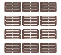 PH PandaHall 12PCS Mini Heddle Loom Wooden Weaving Heddle Loom Darning Loom Weaving Tools for Loom, Backstrap Weaving Loom Scarf Weaving Loom for Crafts Bracelet Bag Belt Strap Beginners Brown