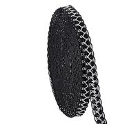 PH PandaHall 13 Yards Polyester Gimp Braid Trim, 5/8 inch Polyester Fringe Trim Fabric Ribbon for Costume Making DIY Crafts Home Decor Curtain Sofa Costume Decoration, Black