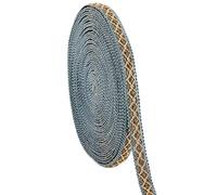 PH PandaHall 13 Yards Polyester Gimp Braid Trim, 5/8 inch Polyester Fringe Trim Fabric Ribbon for Upholstery Costume DIY Crafts Jewellery Making Curtain Costume Decoration, Light Blue