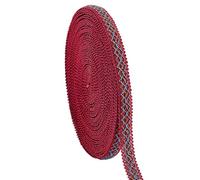 PH PandaHall 13 Yards Polyester Gimp Braid Trim, 5/8 inch Polyester Fringe Trim Fabric Ribbon for Upholstery Costume DIY Crafts Jewellery Making Curtain Costume Decoration, Cerise Colour