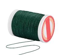 PH PandaHall 131 Yards 0.5mm Waxed Cord Green Waxed Polyester Thread Green Waxed String Twine Beading Cord for DIY Bracelet Making Necklace Crafting Jewellery Supplies Macrame Projects