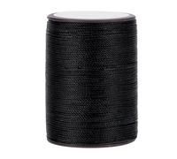 PH PandaHall 131 Yards Black Waxed Polyester Thread 0.5mm Waxed String | Jewellery String Round Wax Cord for Leather Craft Bookbinding Beading Weaving Bracelet Necklace Macrame Making