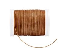 PH PandaHall 131 Yards Waxed Cord, 0.5mm Brown Wax Threads Round Beading Crafts String Wax Cord Waxed for DIY Beading Bracelet Necklaces Dreamcatcher Macrame Jewellery Sewing Project